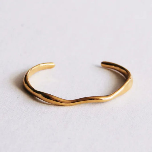 Bangle wave small Goud SALE
