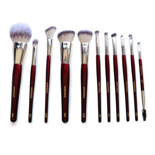 Burgundy Red Brushset A met kwastenbox